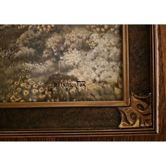 Vintage R Atkinson Fox Framed Print "Garden of Love" - Picture 2 of 7